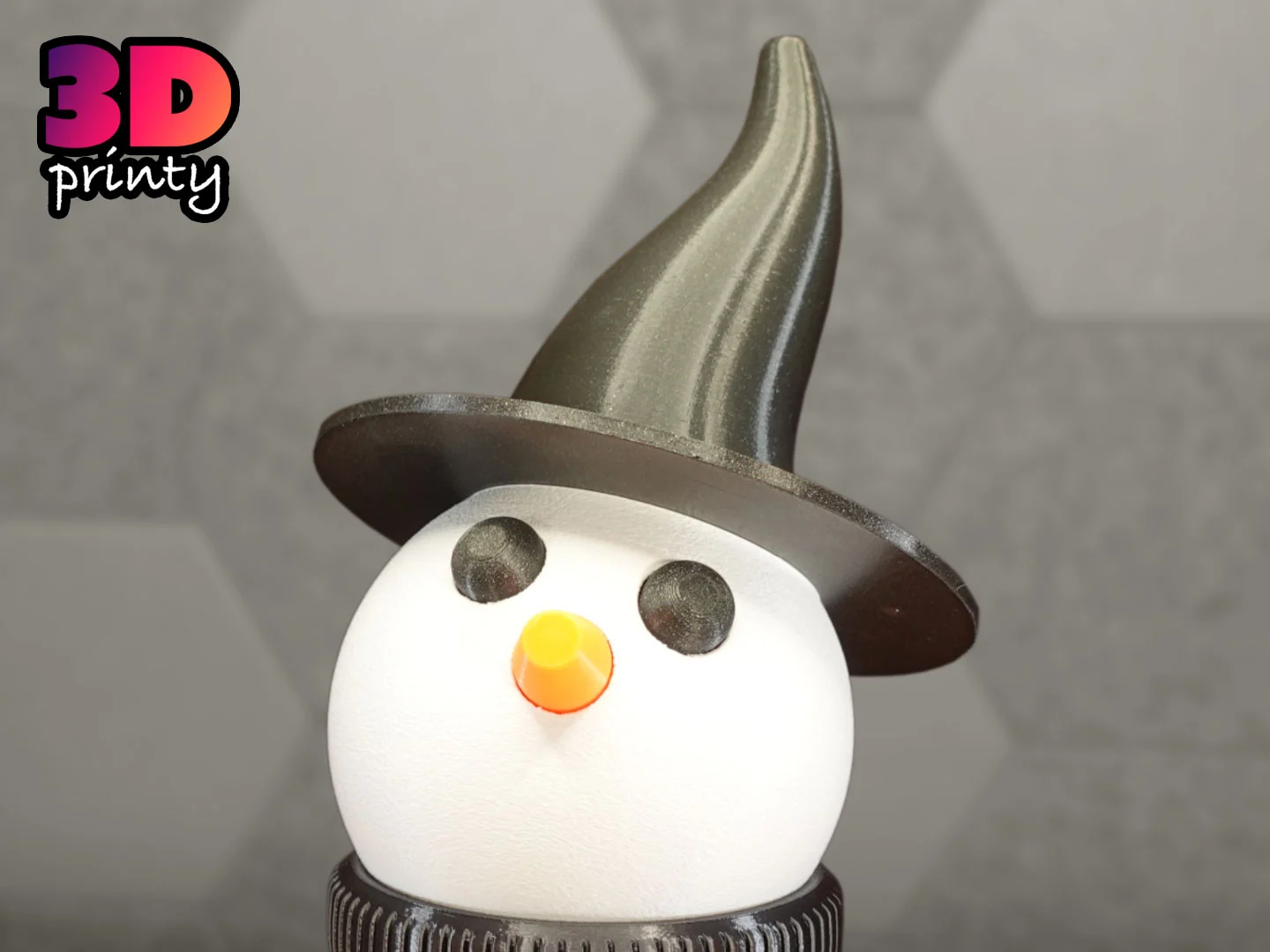 Giant Snowman - Witch Hat