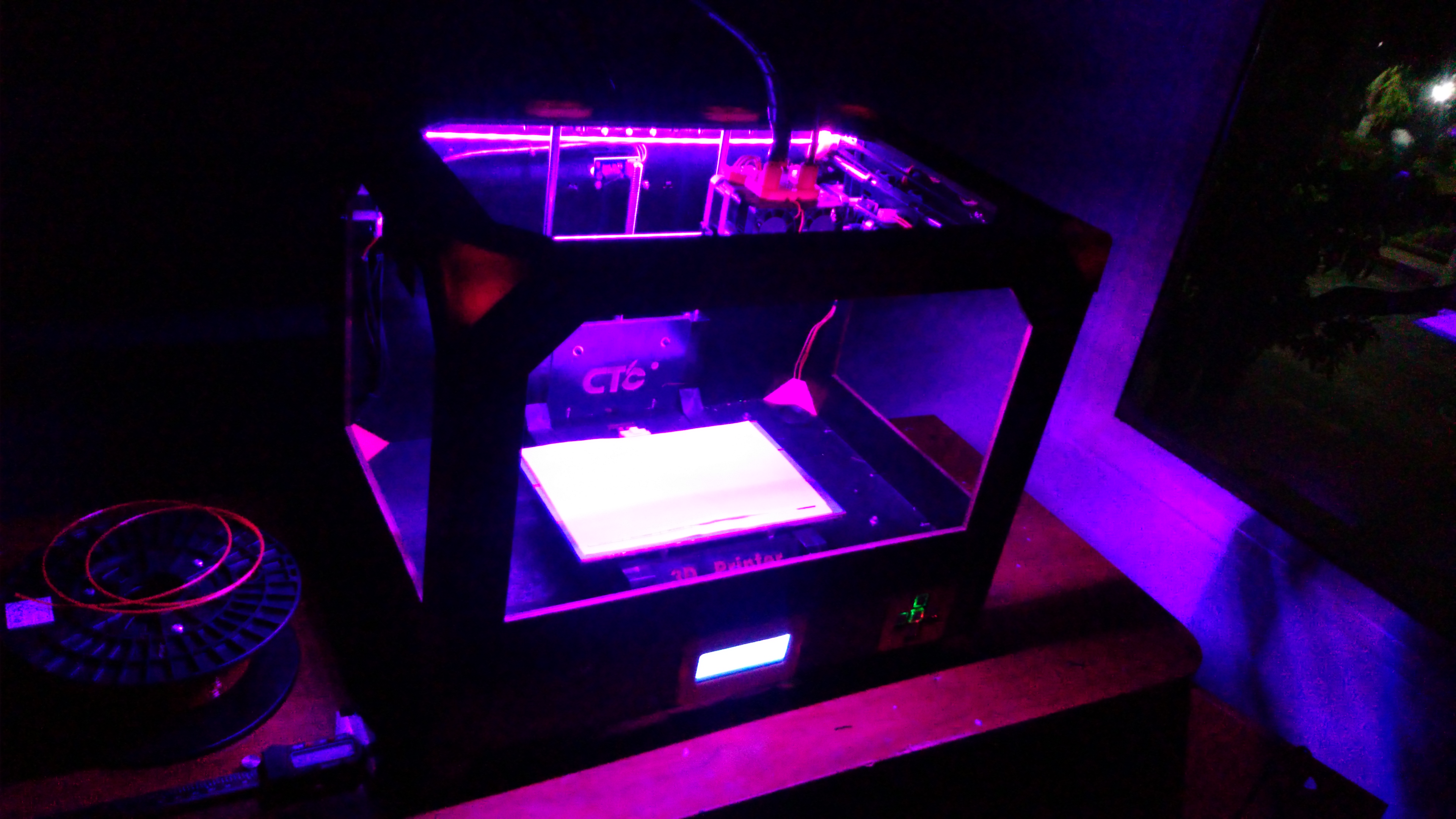 RGB led controllerd by menu CTC  flashforge makerbot