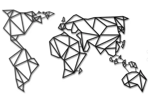 World Map Decor