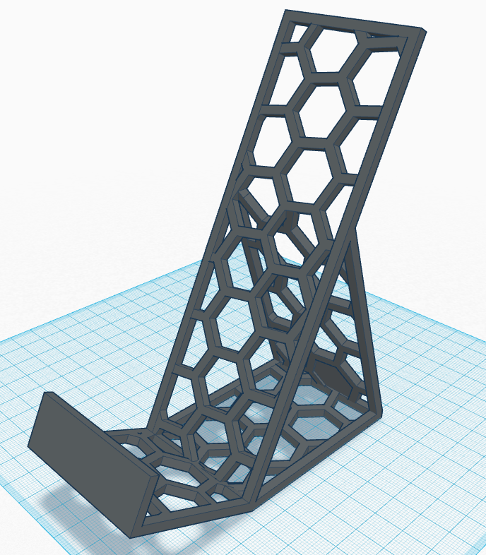 Asymetric honeycomb bookstand MG