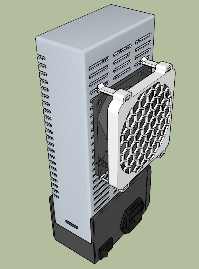 Prusa i3 MK2S 80mm PSU Fan Mount (2 options)