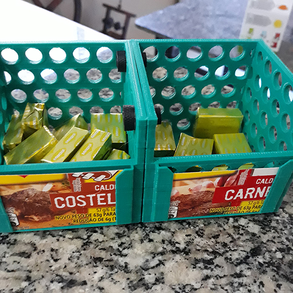 Modular Bouillon Cubes Dispenser - Porta Caldo em cubo