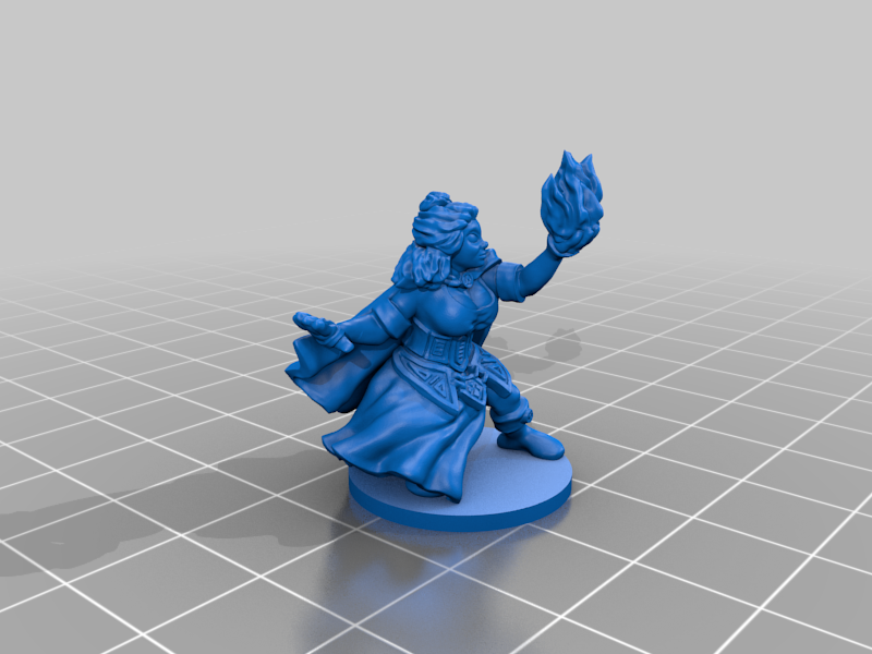 Female dwarf wizard