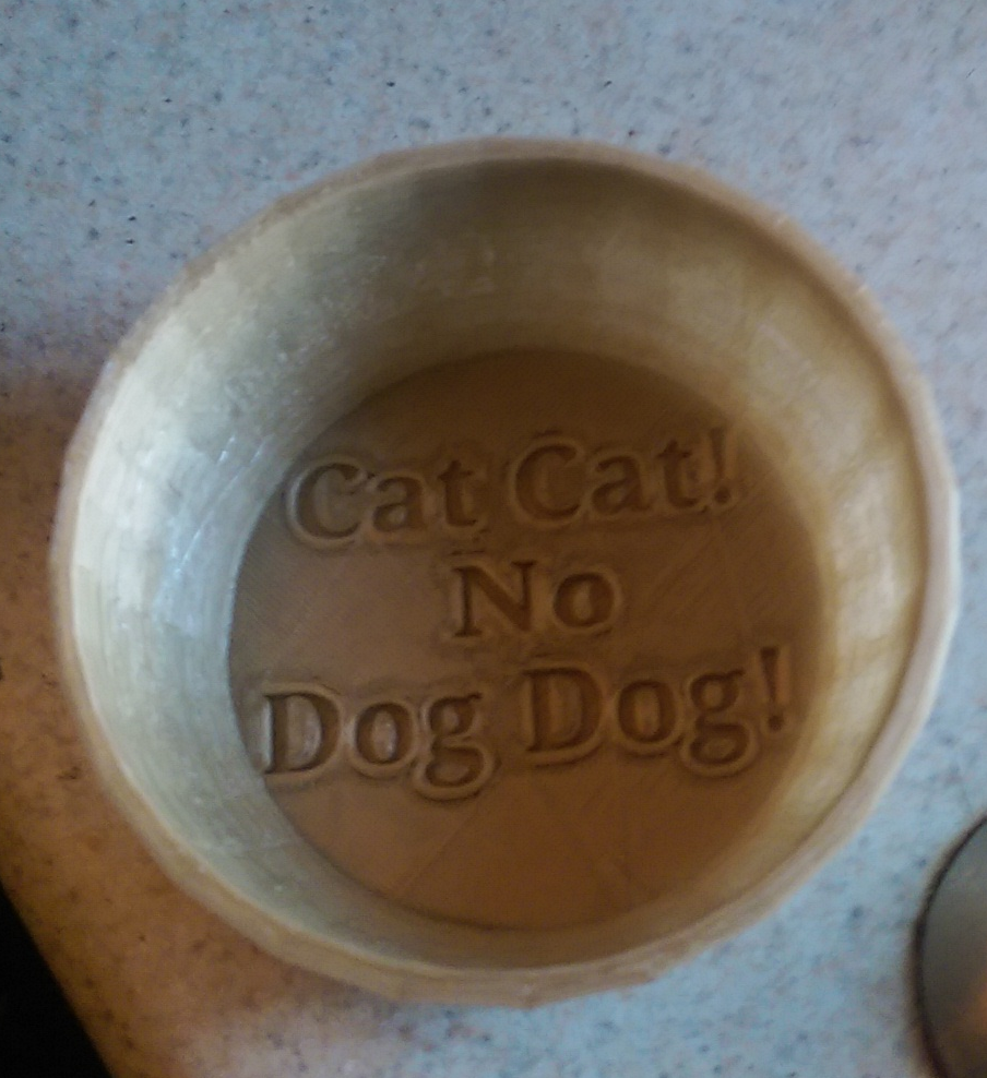 Cat cat bowl