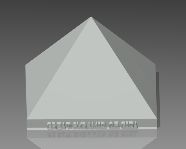 Stack-able Pyramid of Giza With Interior