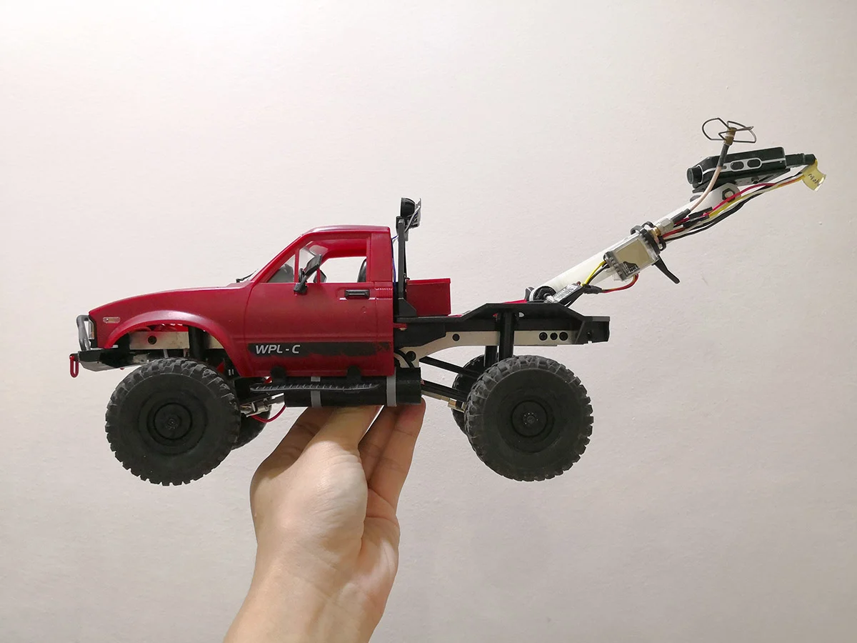 WPL 1/16 Hilux C14 FPV Gopro Mobius Mount