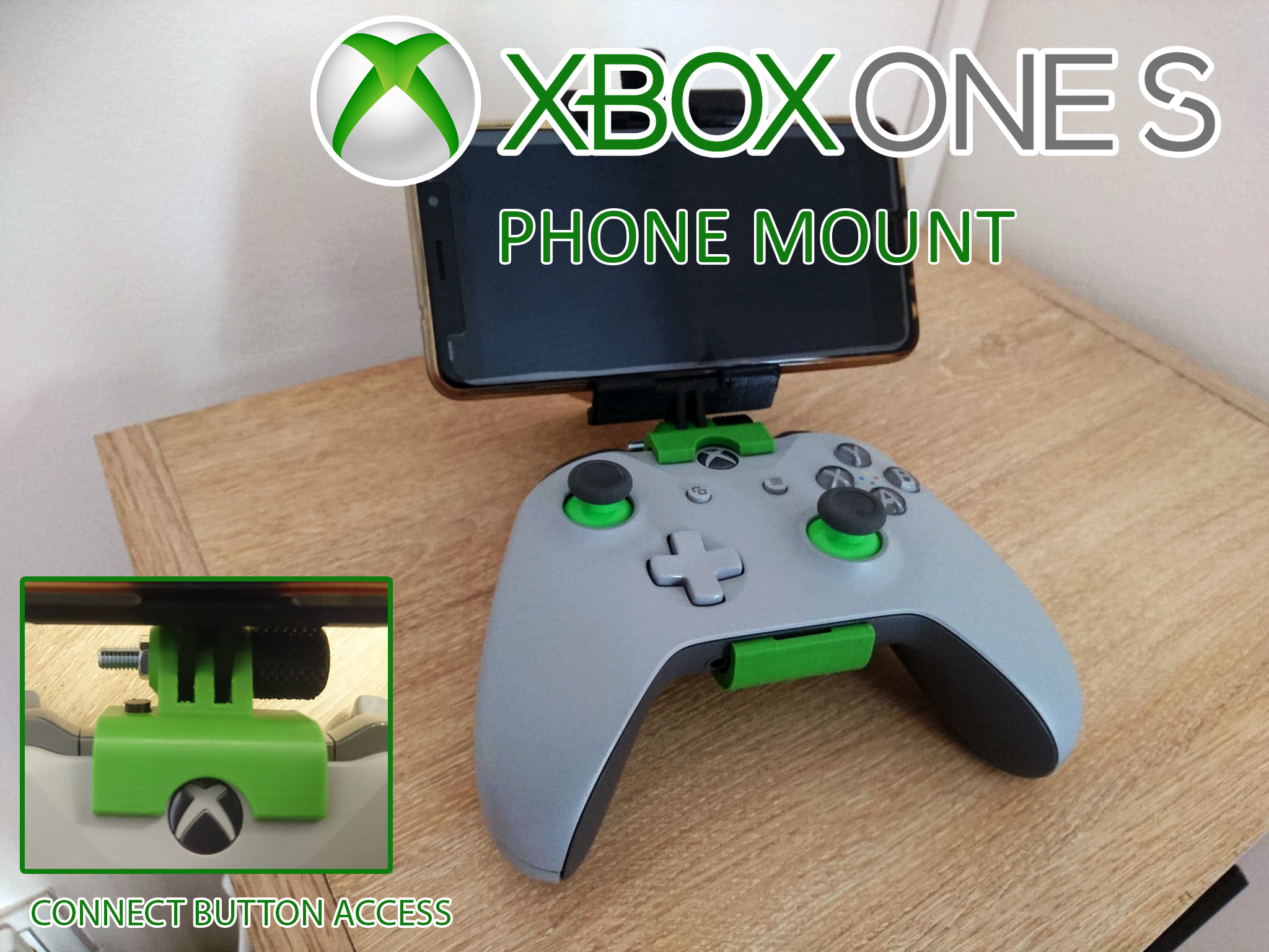 Xbox one S controller phone mount
