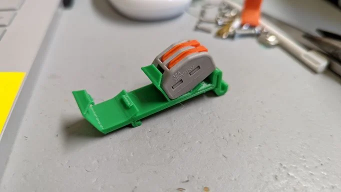 DIN rail mount for wago clone lever terminal blocks