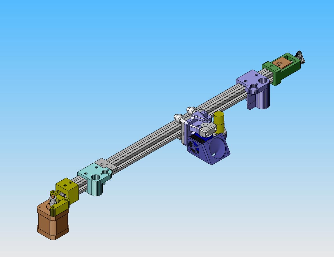 Anet A8/AM8 2020 X-Axis 2020 for E3D V6/Titan Aero