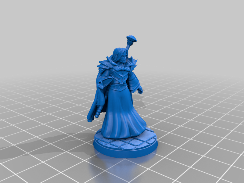 26mm Based Human / Half-Elf Wizard