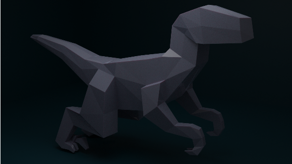 Low-Poly Velociraptor