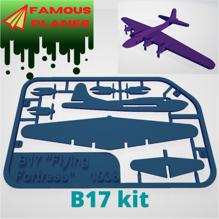 FAMOUS PLANES - B17 kit card