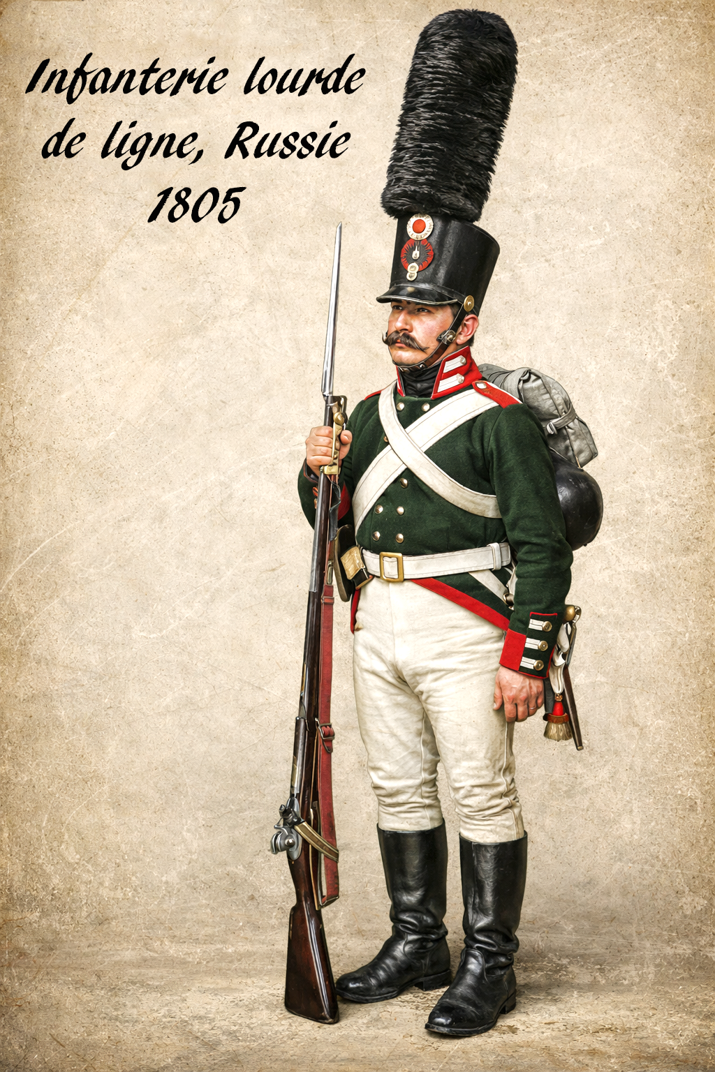 Soldat de l'empire no 32: Infanterie lourde de ligne Russie 1805