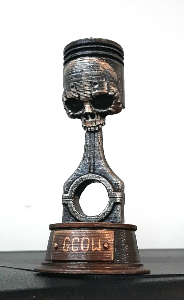 Gaslands Skull Piston Trophy