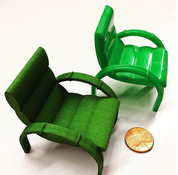 Lawn Chair With Solid Cylinders