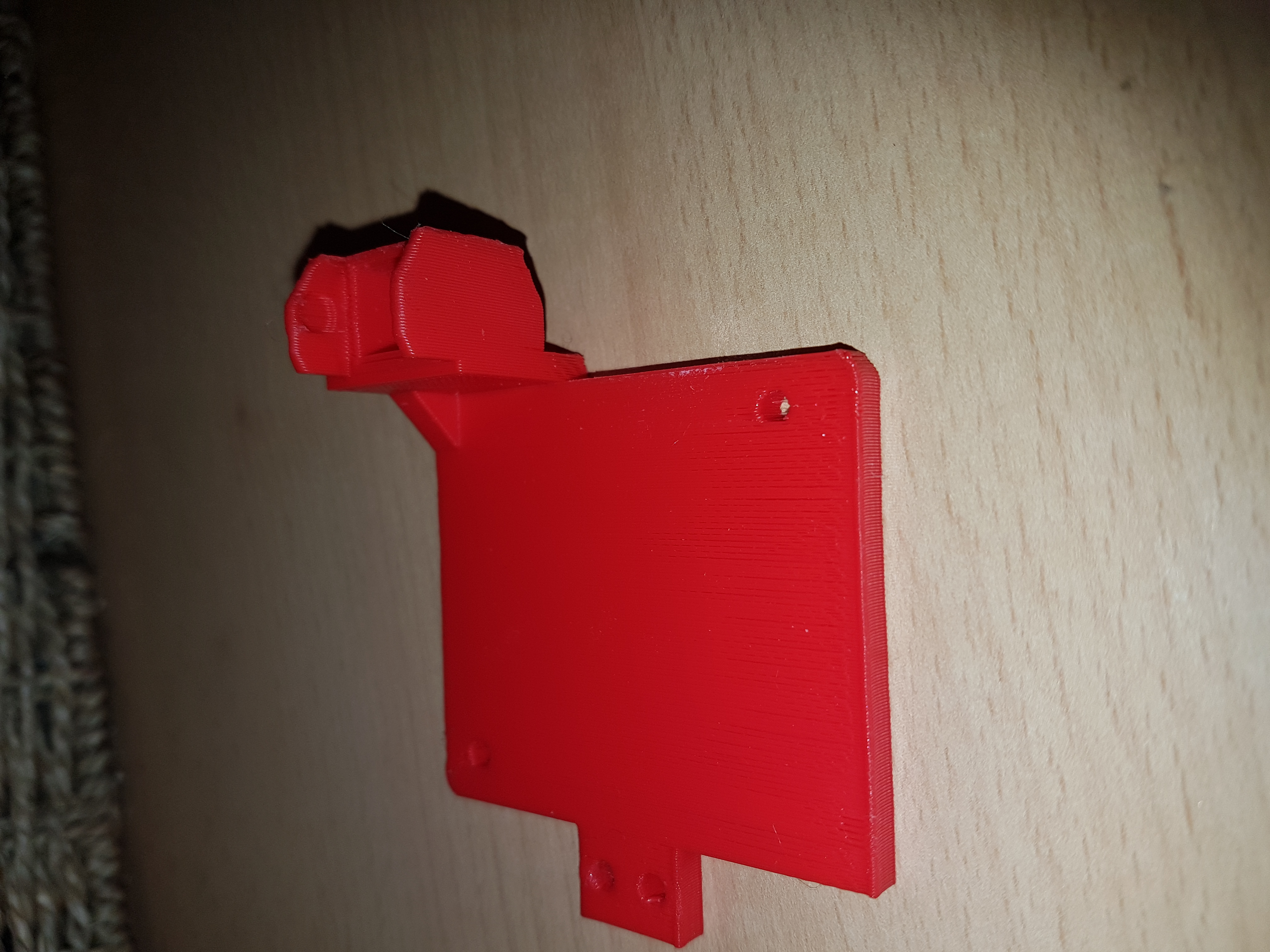 A6 Part Cooling Fan Mount Plate with Cable Chain Connector