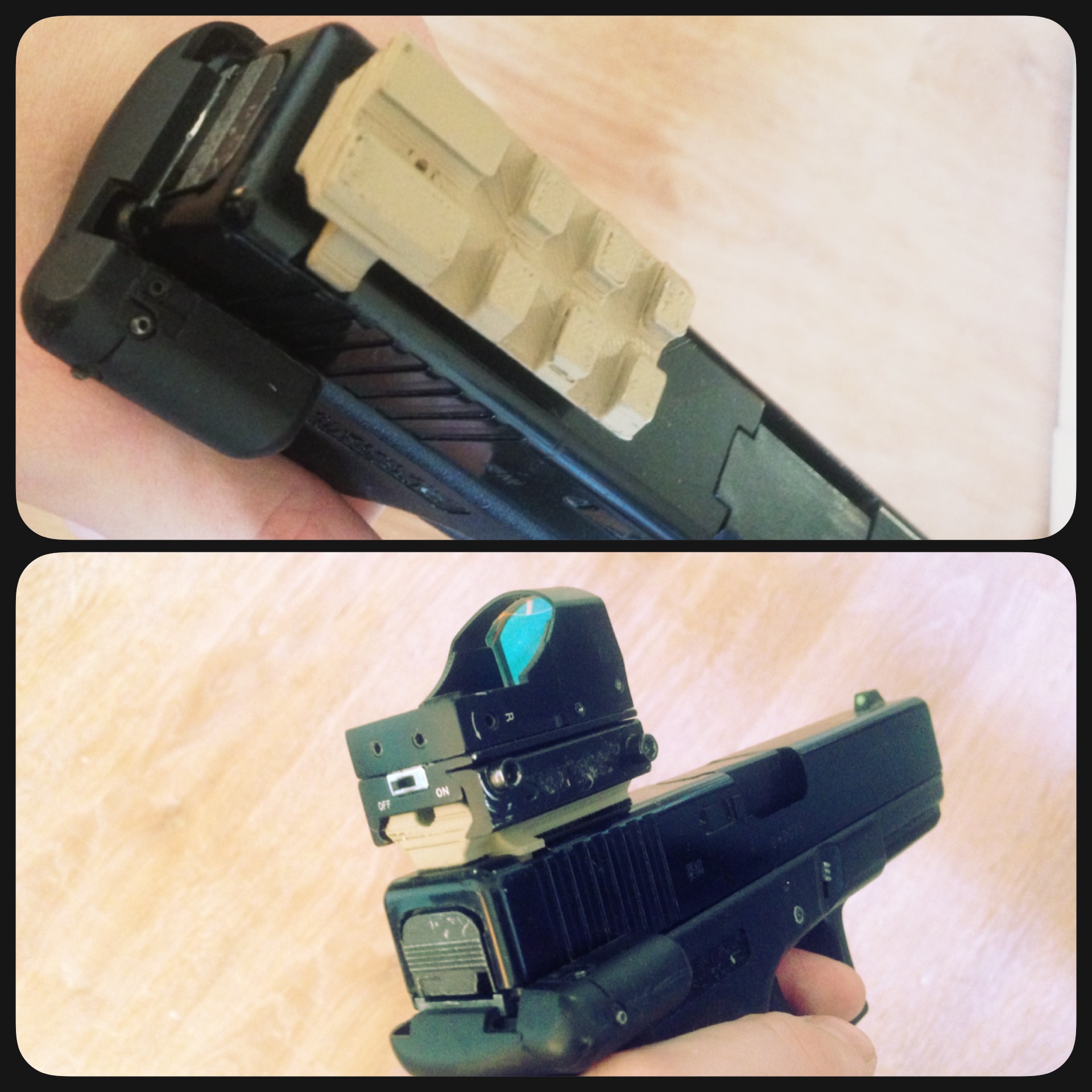 Airsoft RIS sight for Glock17