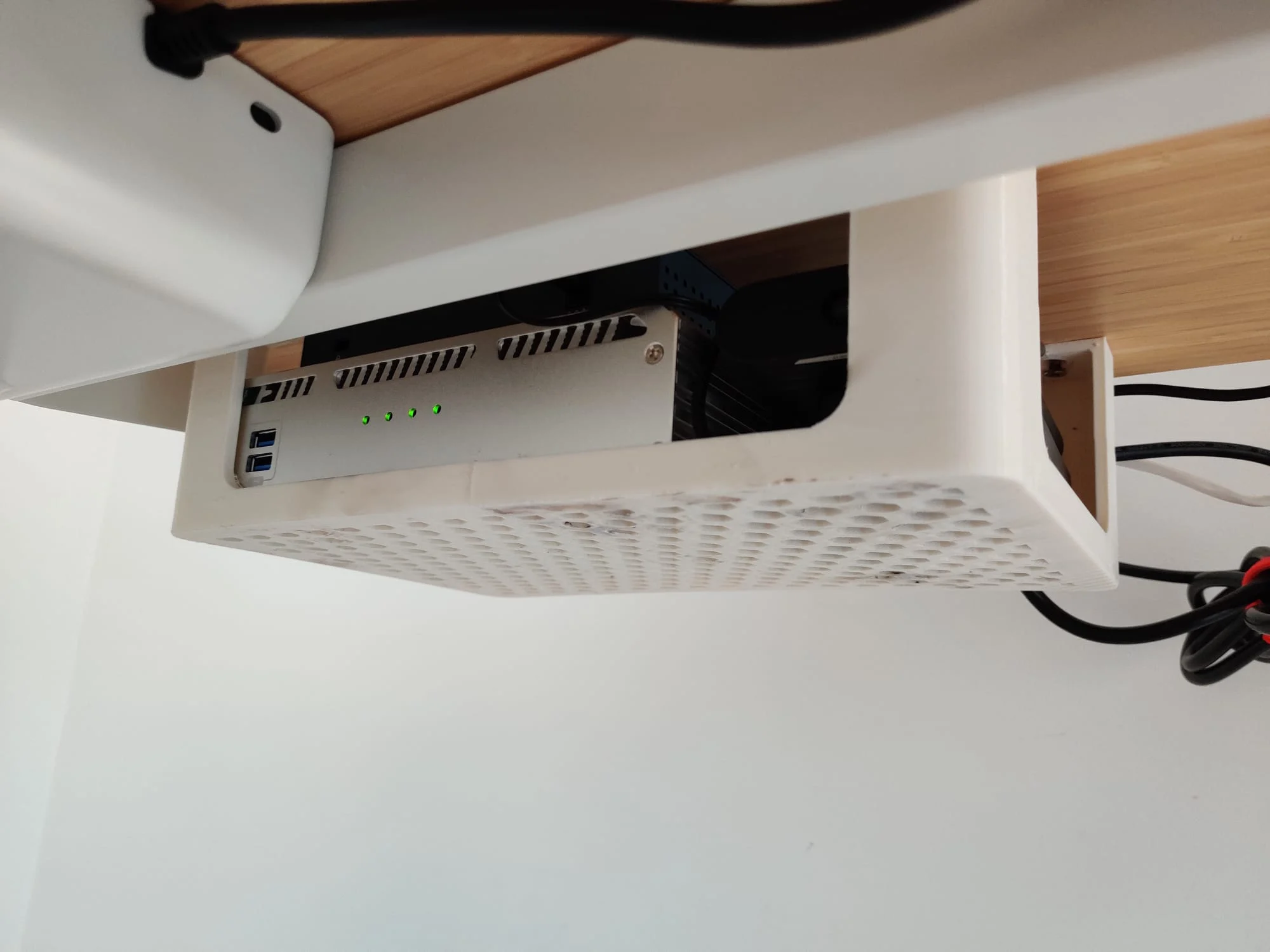 Under-Desk Mounting Basket for Mini PC