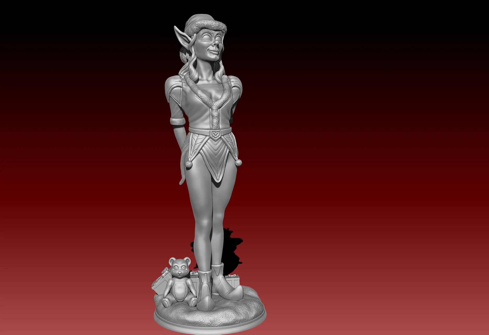 Christmas Elf statue