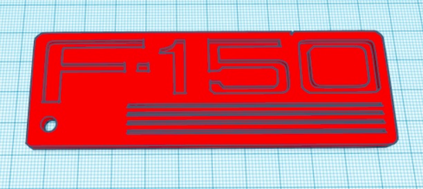 Old School Ford F150 keychain or wall art