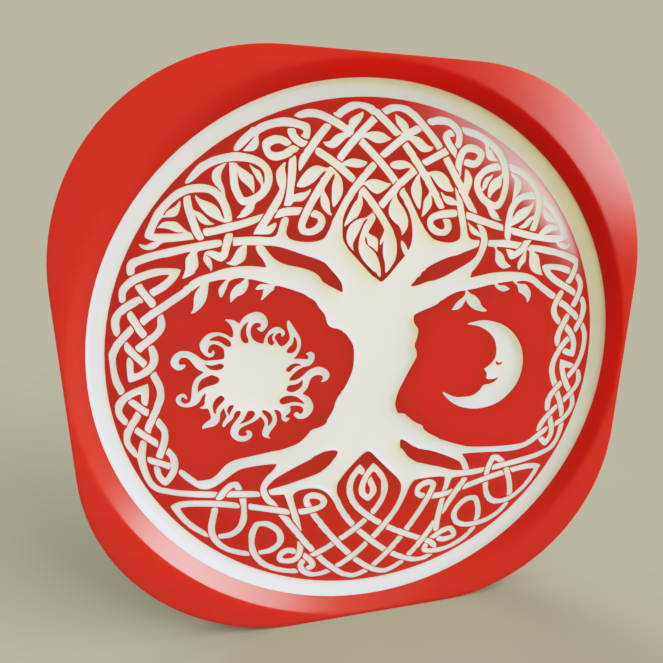 Tree Sun and Moon