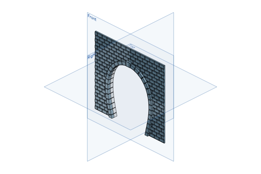 single-track tunnel portal - scale H0
