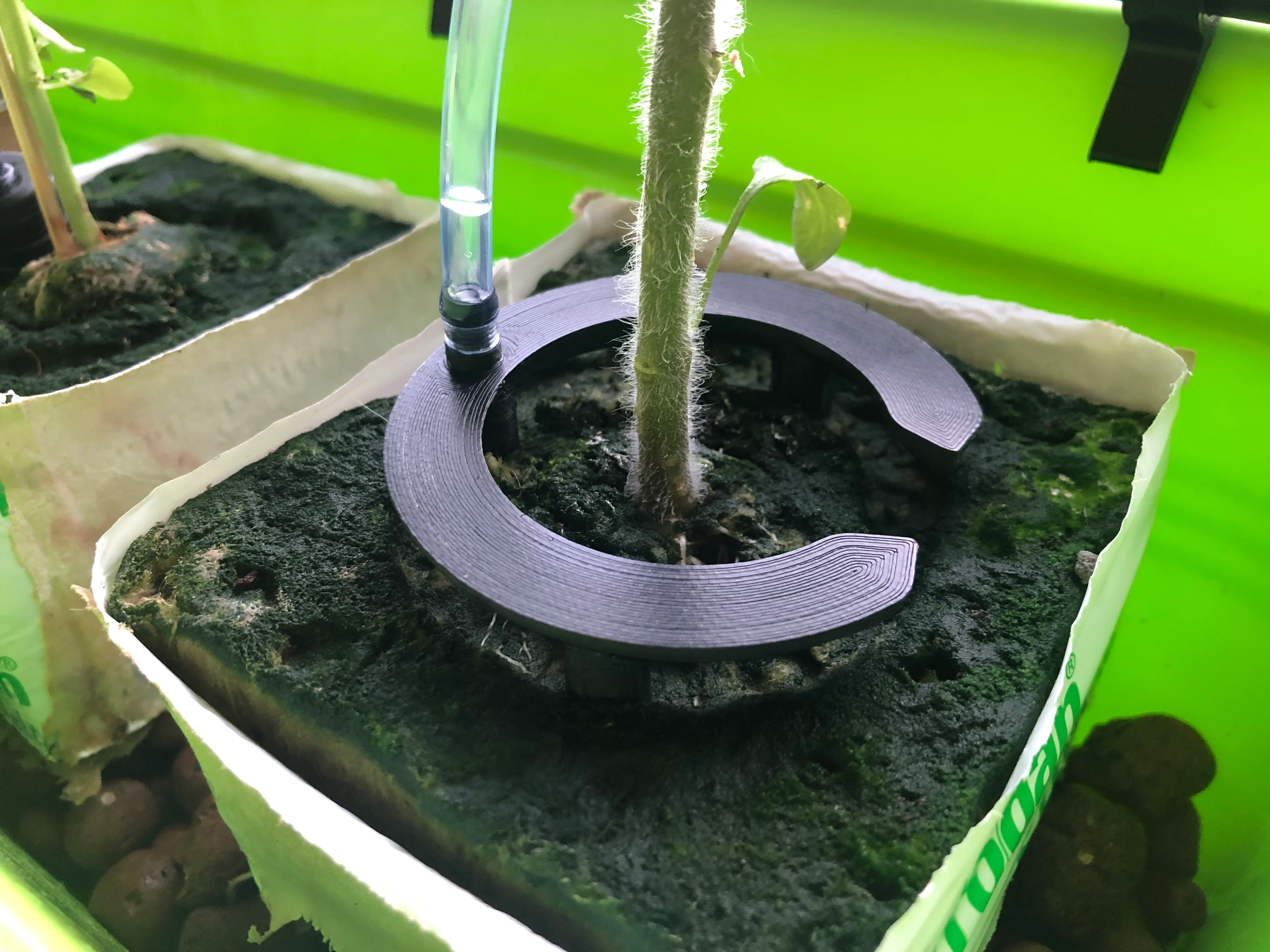 Irrigraion halo dripper for 10cm (4 inch) rockwool cube