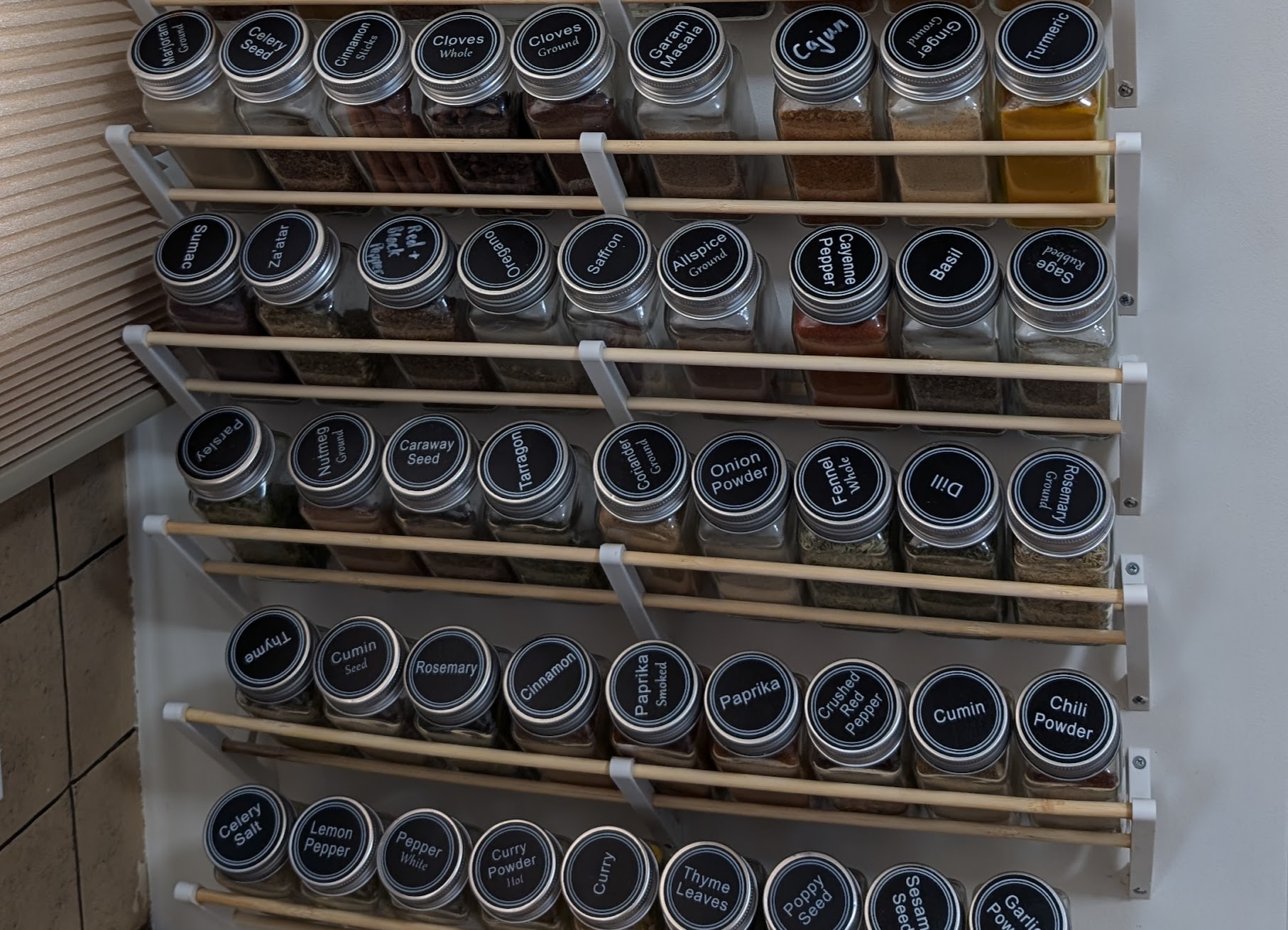 Wall Mounted Spice Rack