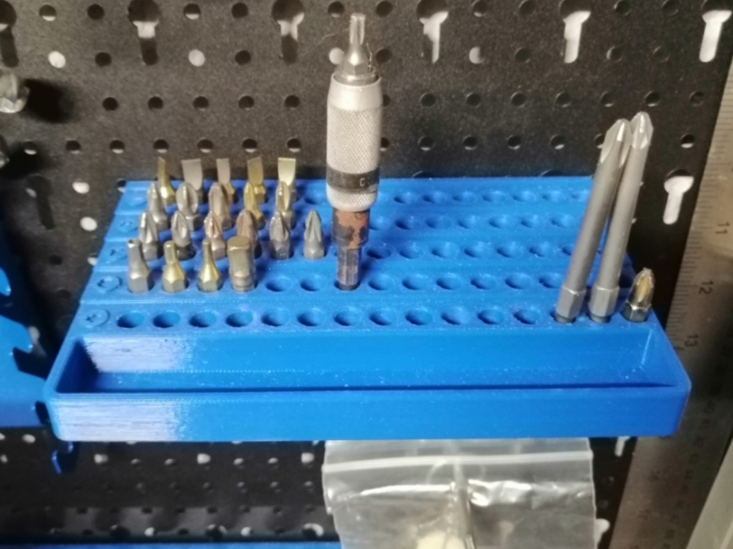 Bithalter Lochwand 45mm Lochabstand Bit Holder Pegboard