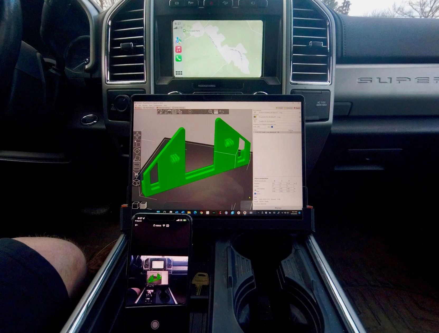 F150 F250 F350 Microsoft Surface Pro 8 Tablet mount