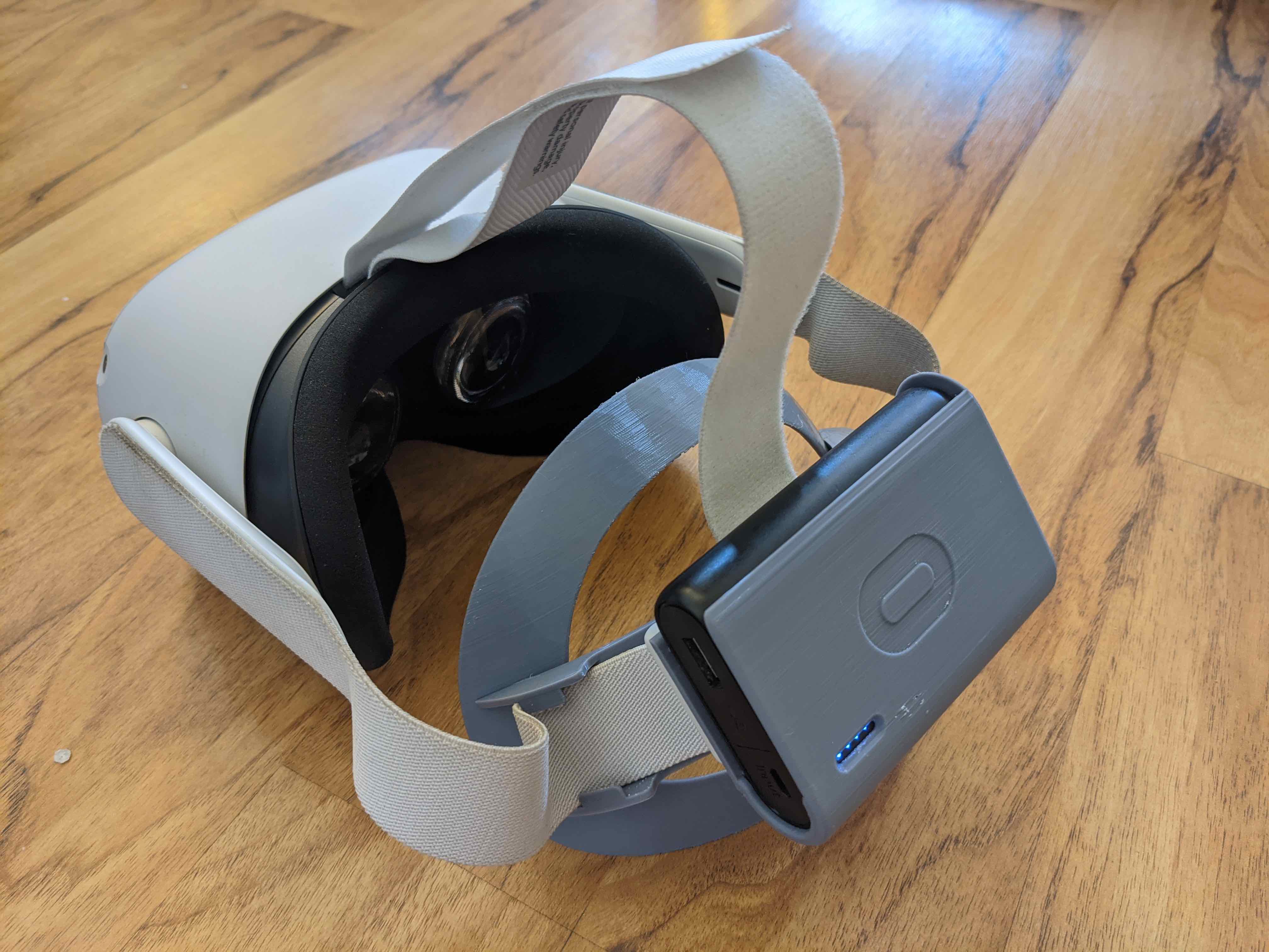 Oculus Quest 2 Elite Strap w/ Battery Mount  (remixed from dtnavida and Odroidz)