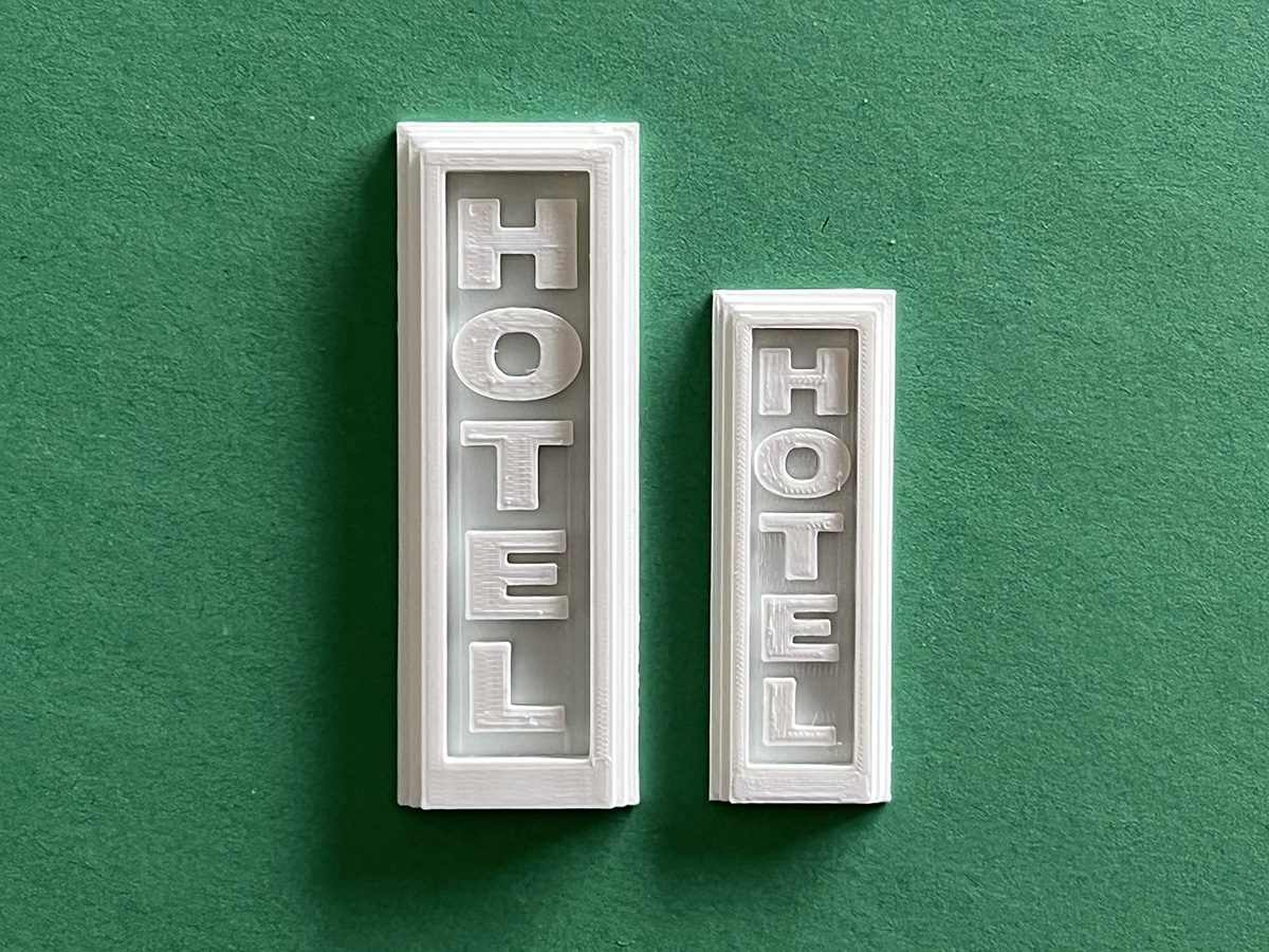 SIGNAGE MULTIPLE MODEL RR SCALES