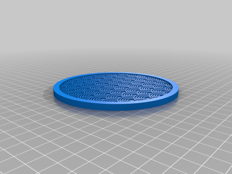Japanese Fan Inspired Coaster