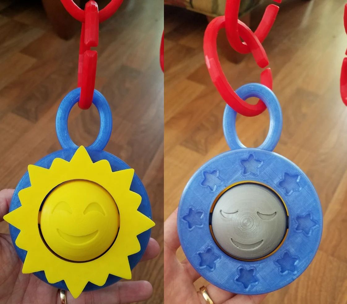 Baby Toy Sun and Moon Spinner
