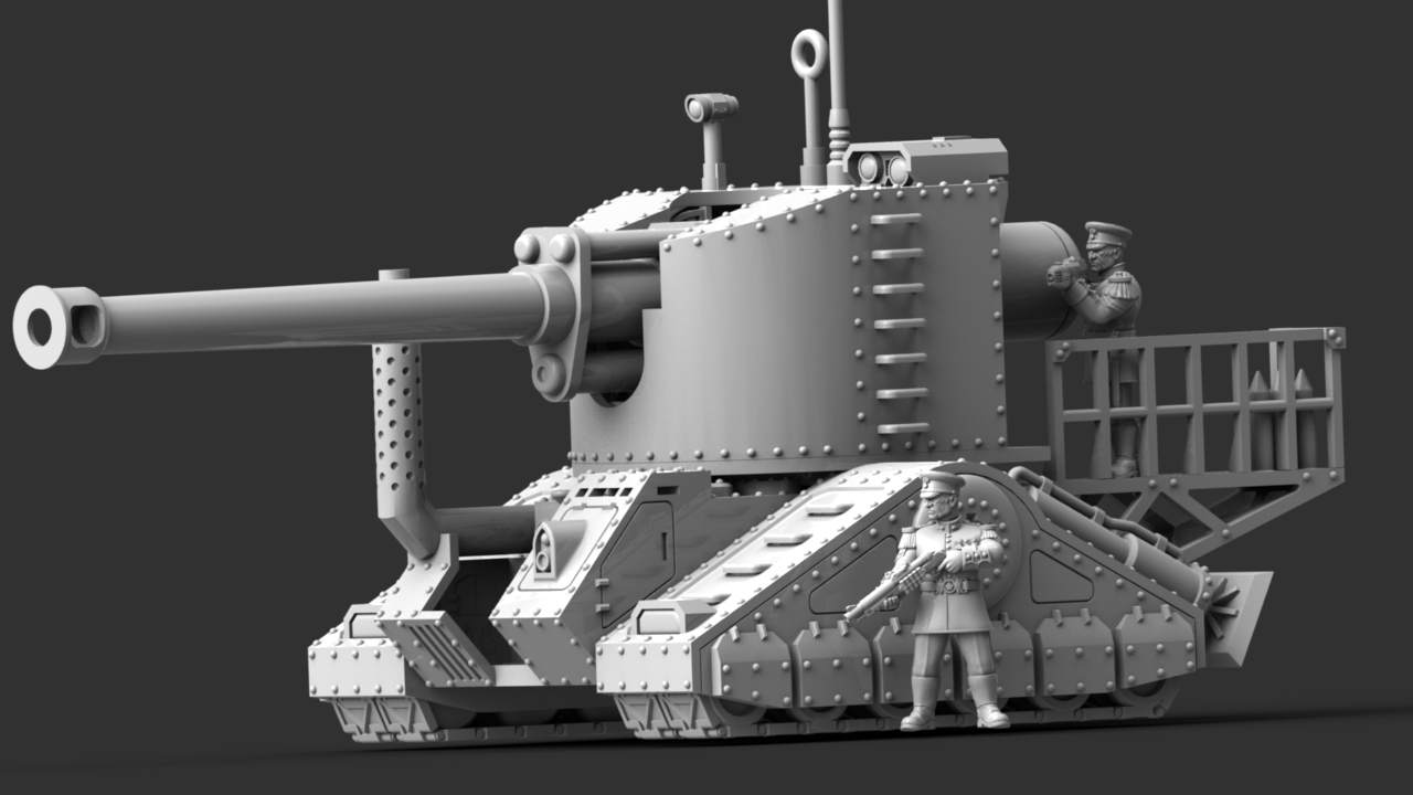 Heavy steam self-propelled siege gun "Perun"
