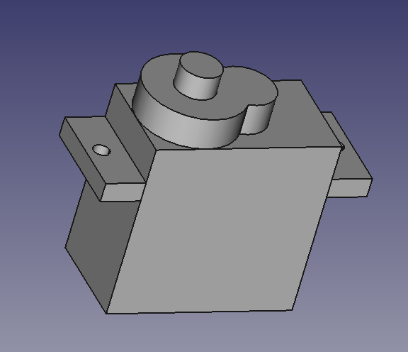 SG90S High Torque - Servomotor fingerprint (Empreinte Servomoteur)