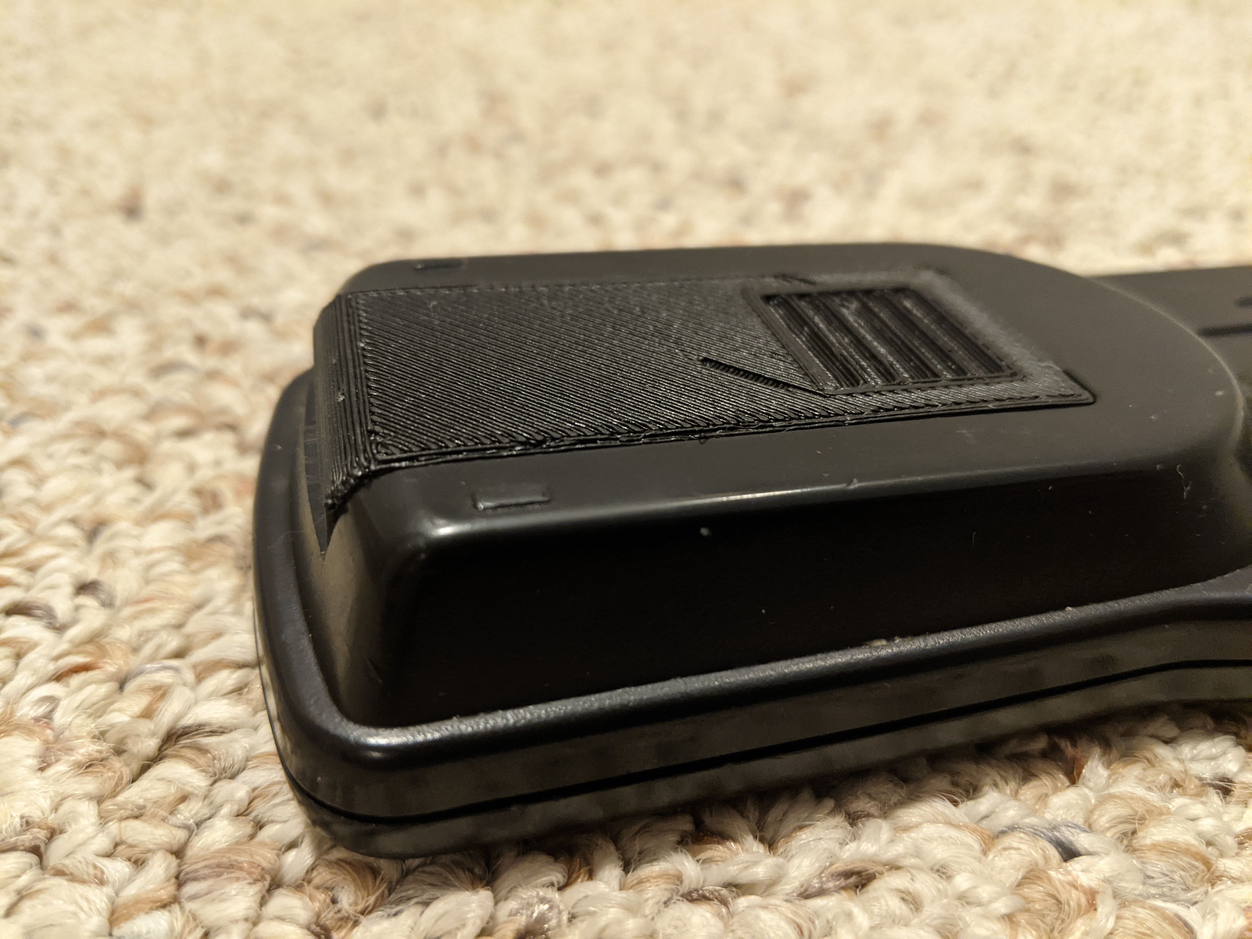 Electrohome & Sansui TV VCR remote (PS 25-1666 F1C) battery cover