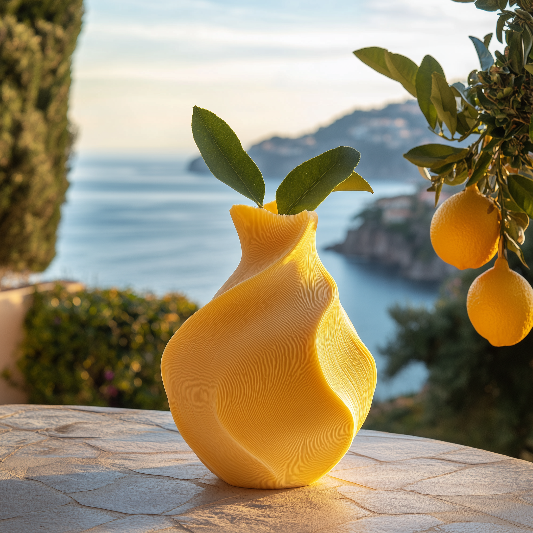 Lemon Vase for Vibrant Summer Home Decor