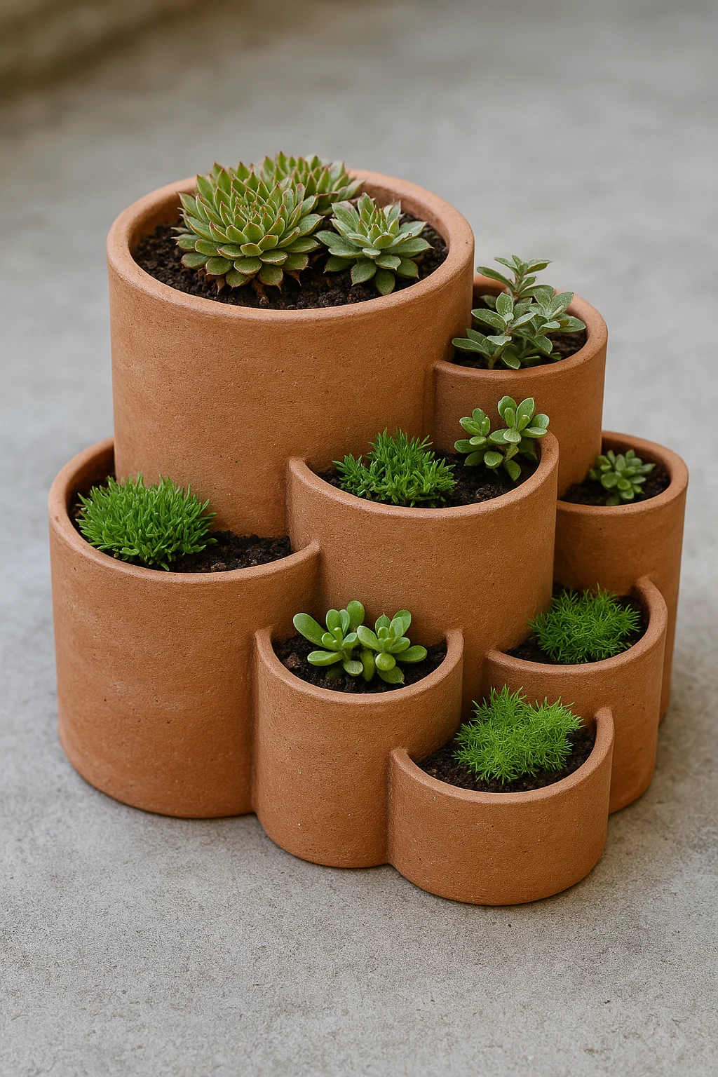 Modern Tiered Planter Vase