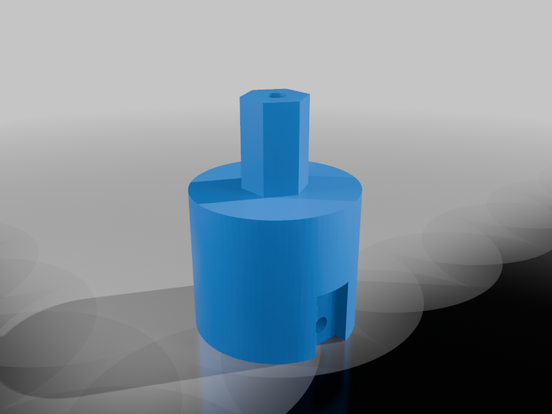 Acoplador para Motor NEMA e Rodinha de Robô / Coupler for NEMA Motor and Robot Wheel