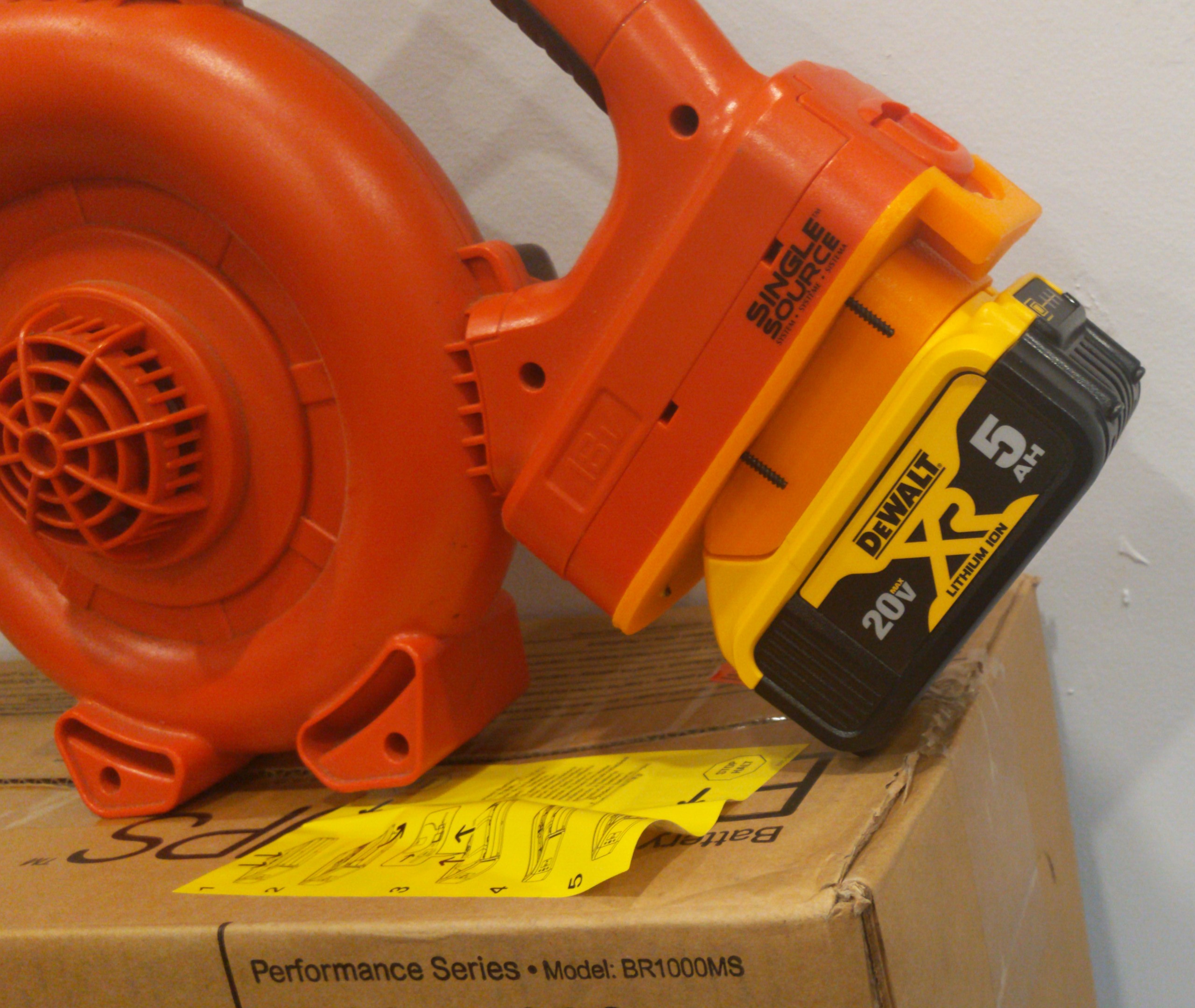 DeWalt Black and Decker battery adapter