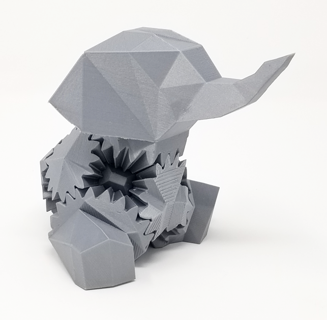 Low Poly Elephant Gear Ball