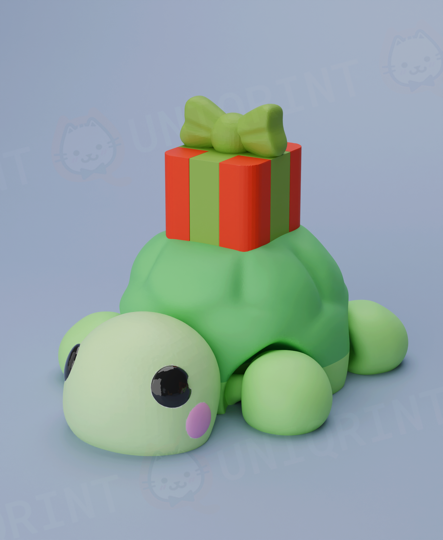 Flexi Xmas Turtle Keychain (Limited Time Free)