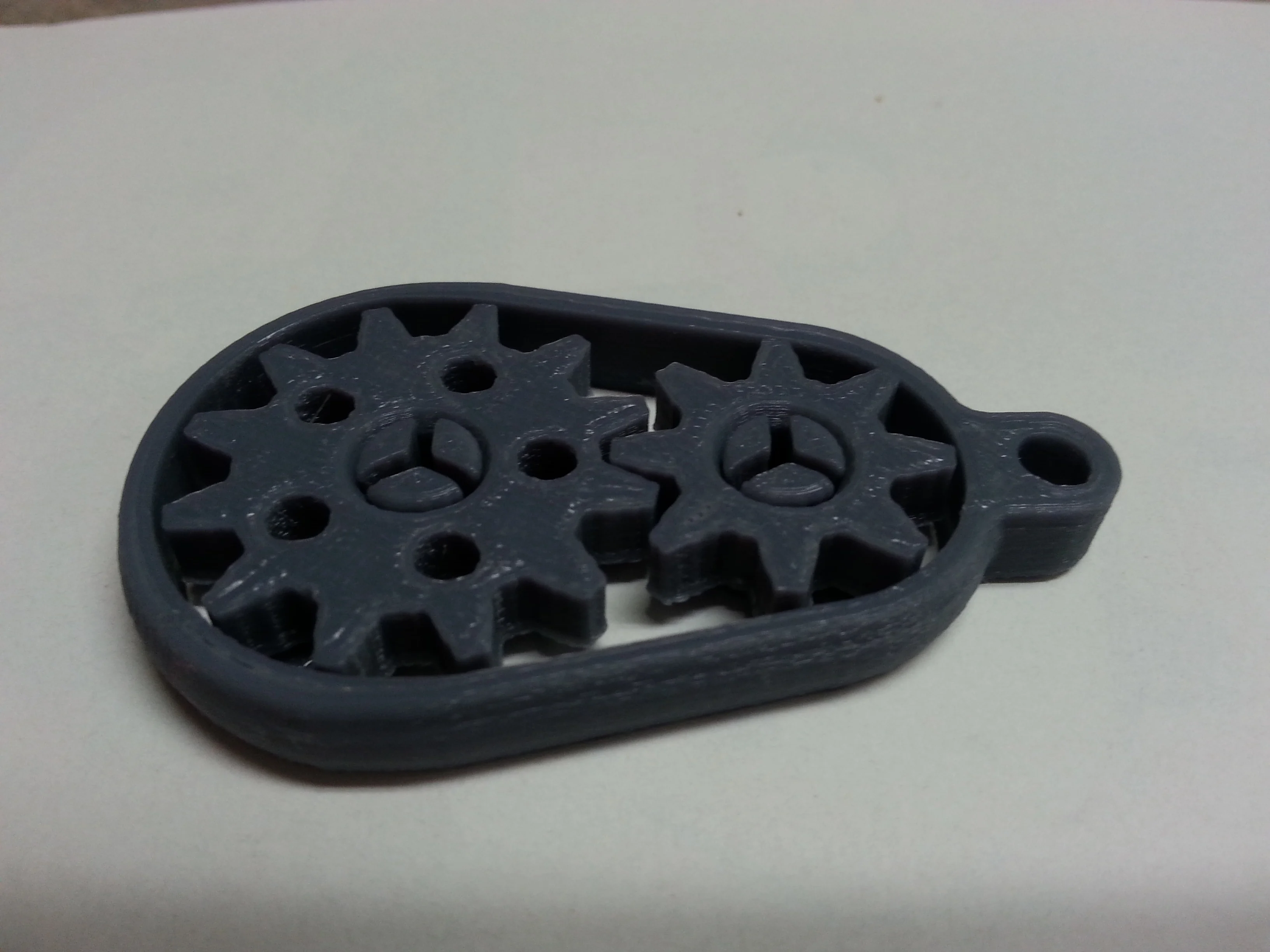Gearbox Keychain with Loose Gears