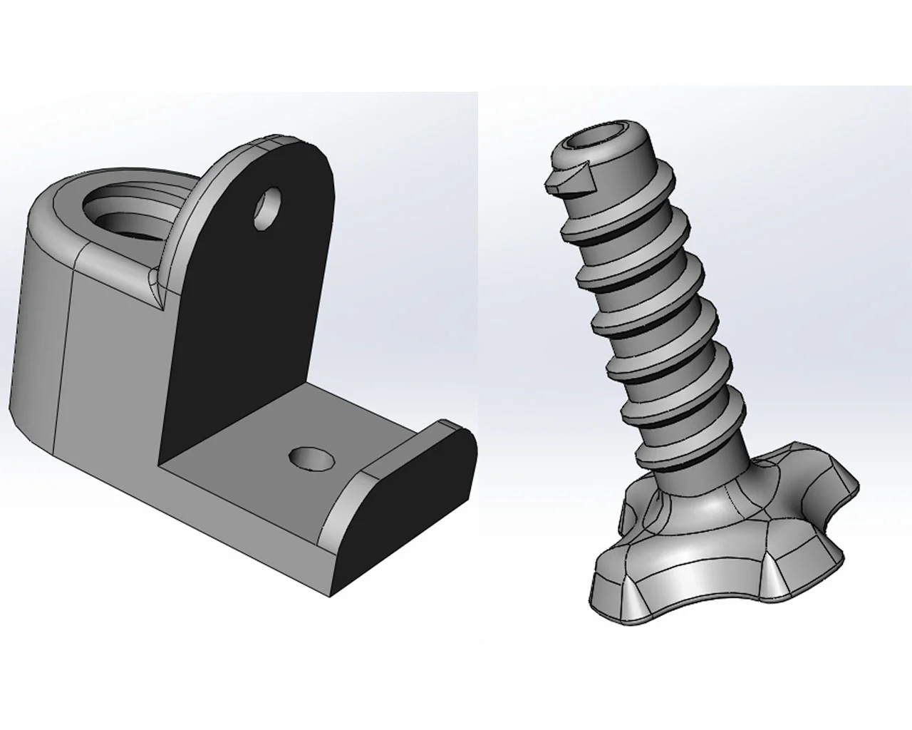 Height-adjustable feet for furniture (for end walls 16 mm)
