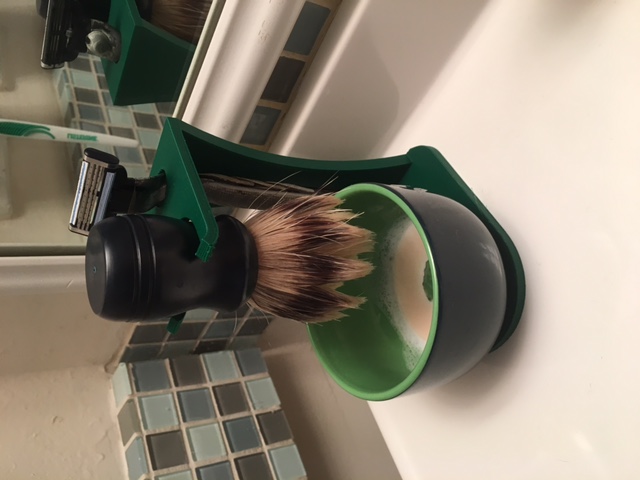 Shaving Brush and Bowl Holder
