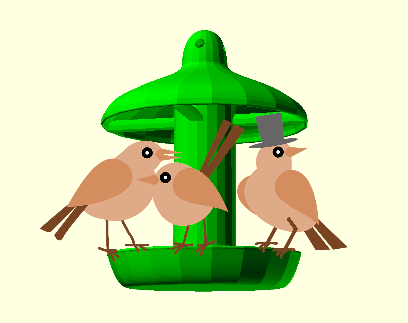 Hanging Birdhouse / Bird Feeder / Food Dispenser