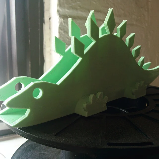 Customizable Stegosaurus Napkin Holder
