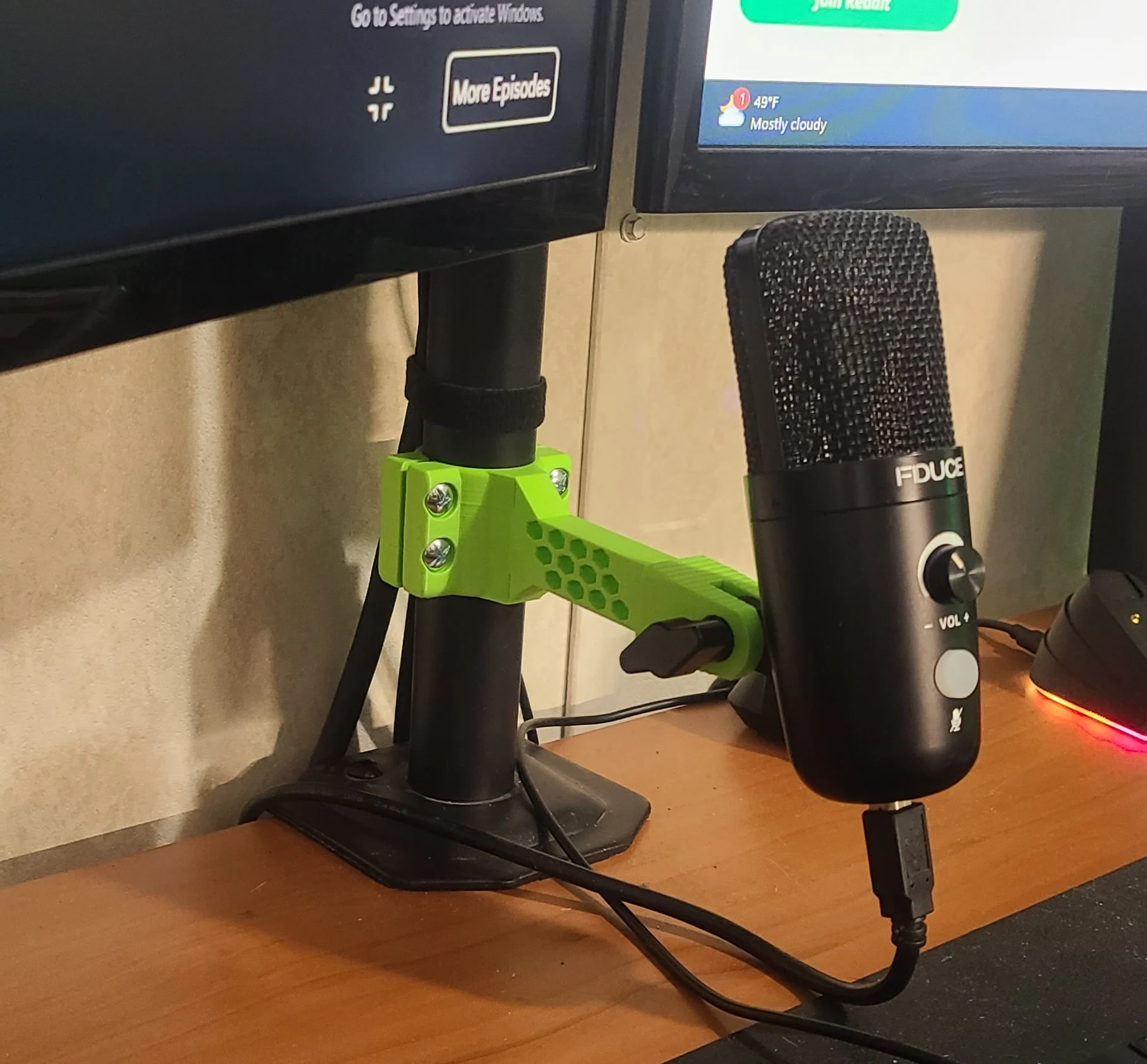 Microphone Bar Mount