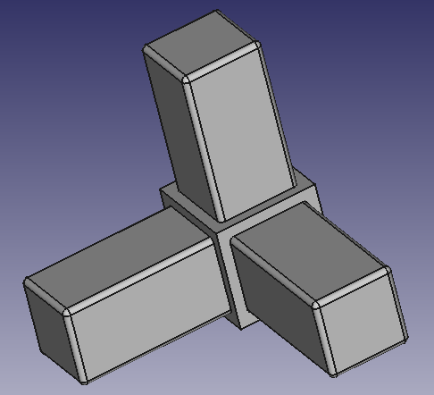 Square tube corner angle connector 10x10x1mm